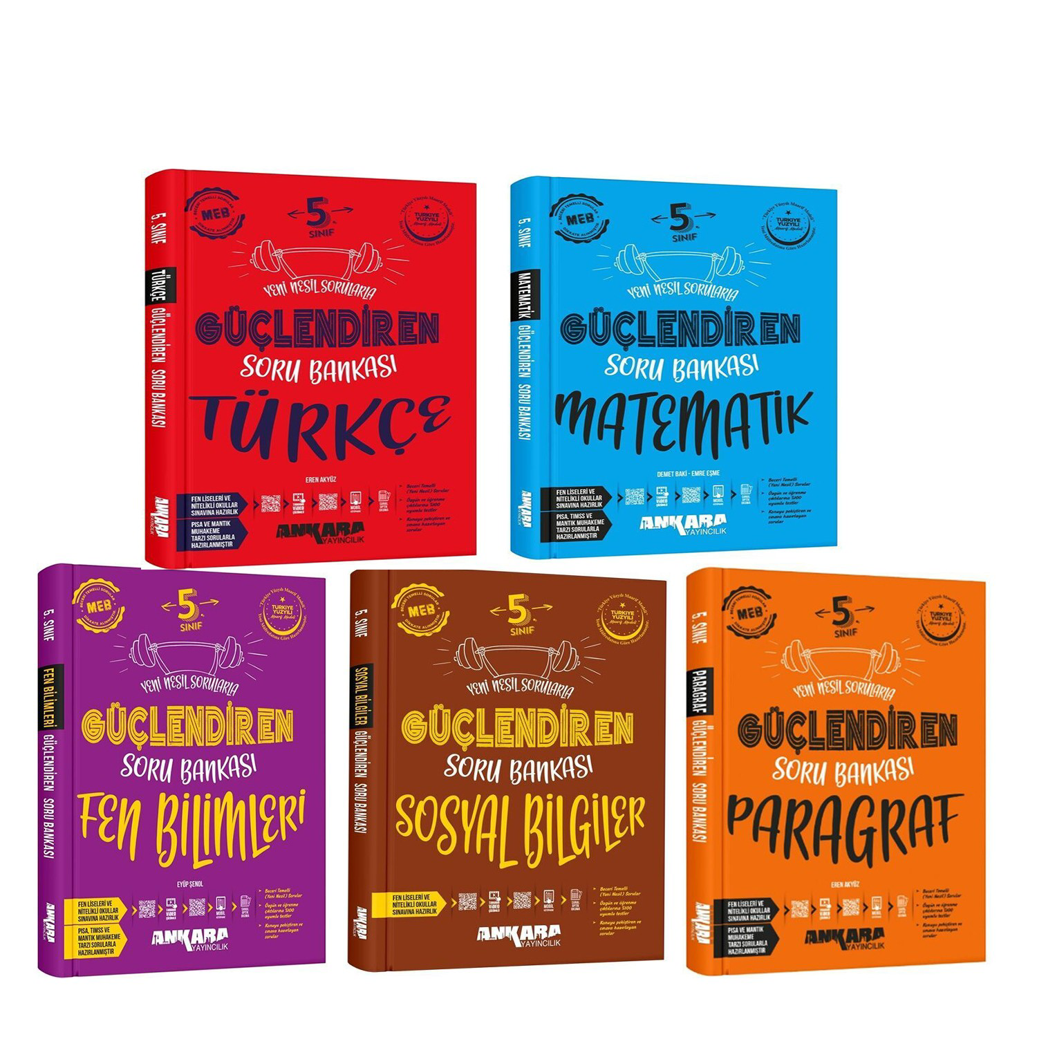 Ankara Yayıncılık 5.Sınıf Türkçe Matematik Paragraf Fen ve Sosyal