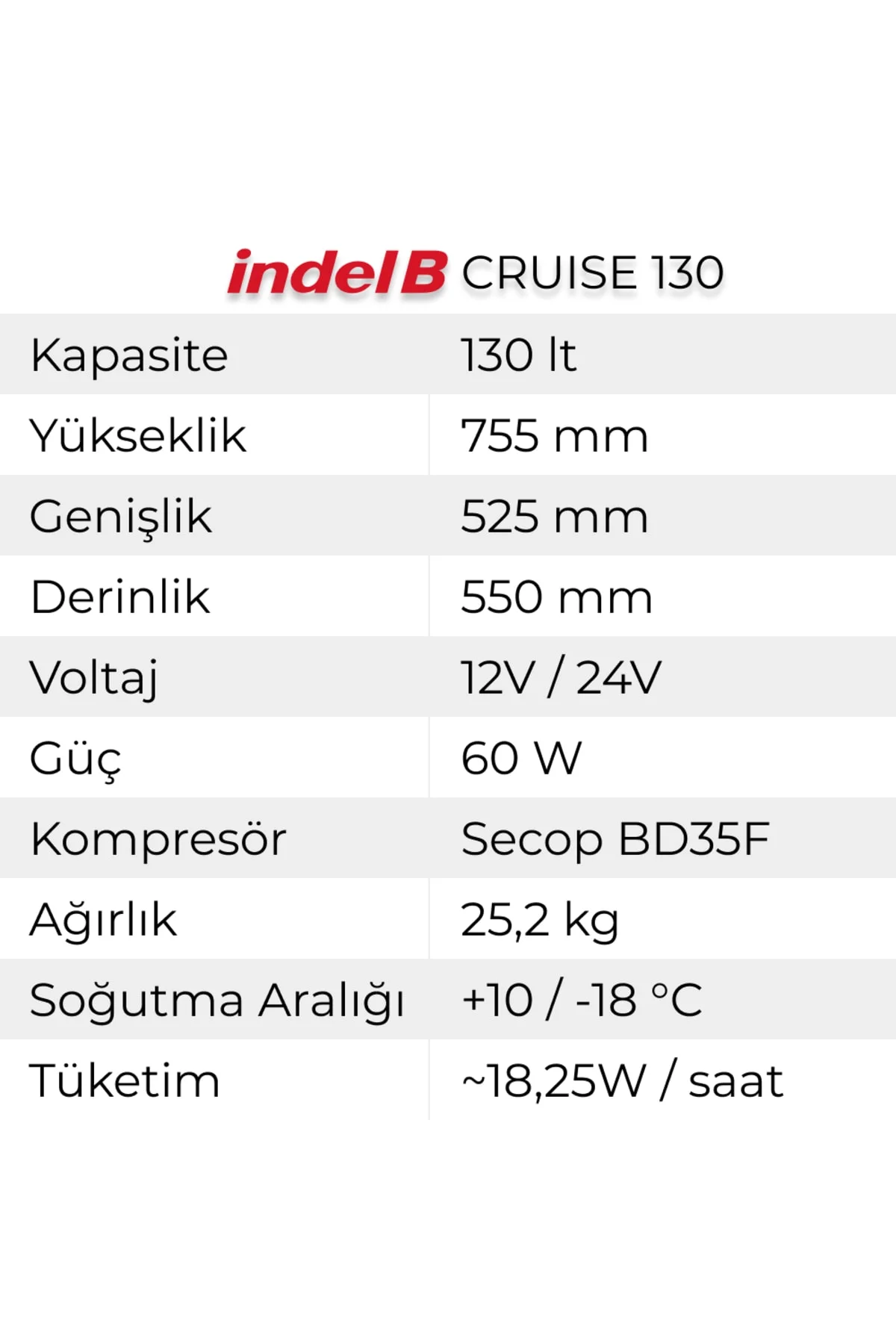 Ankastre Oto Buzdolabı Cruise 130 Lt Indelbcr130 - Görsel 6