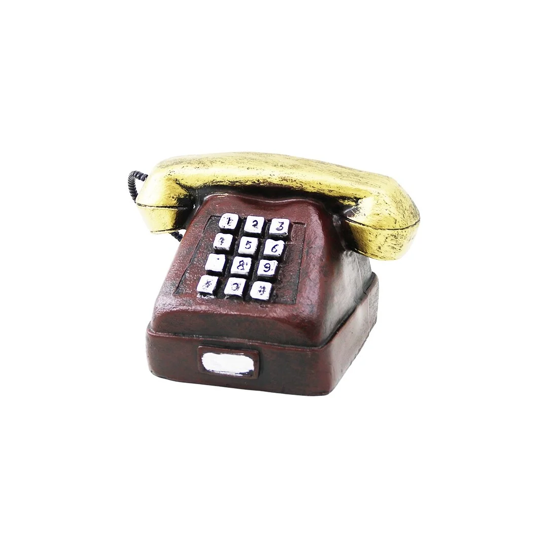 Ankesörlü Telefon Vintage Dekoratif Biblo 9.5x9.5cm Reçine Bx40 Fiyatı, Yorumları ve Özellikleri