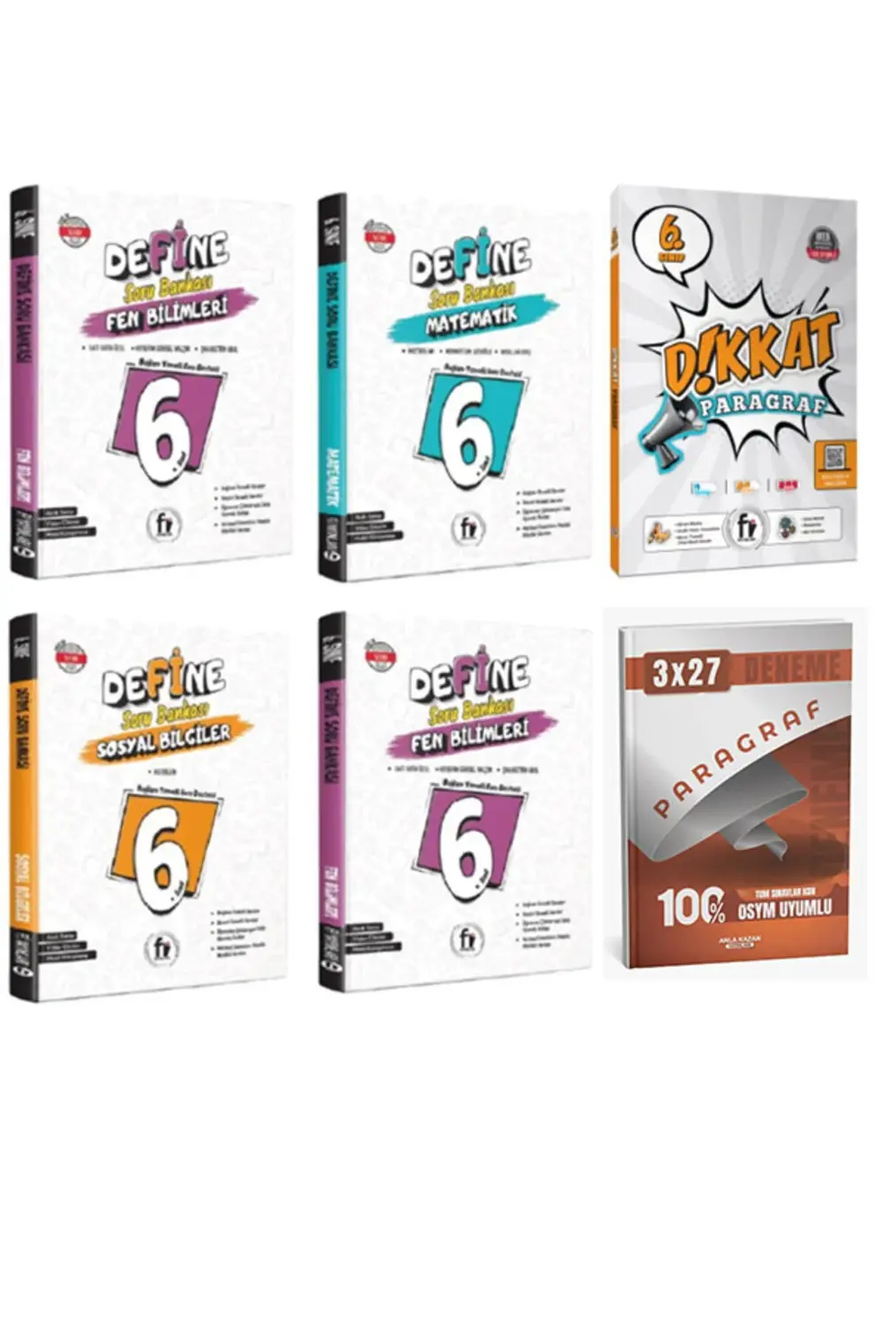 Anla Kaza + Fi 6. Sınıf Maarif Model Tüm Dersler Soru Bankası + A
