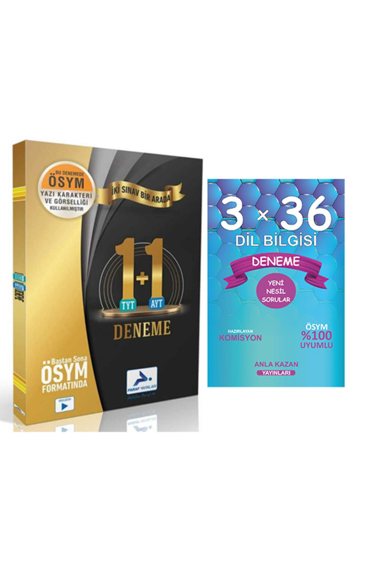 Anla Kazan Yayinlar Anla Kaza + Paraf Tyt Ayt 1+1 Deneme Ve Paragraf Deneme 2 Li Set