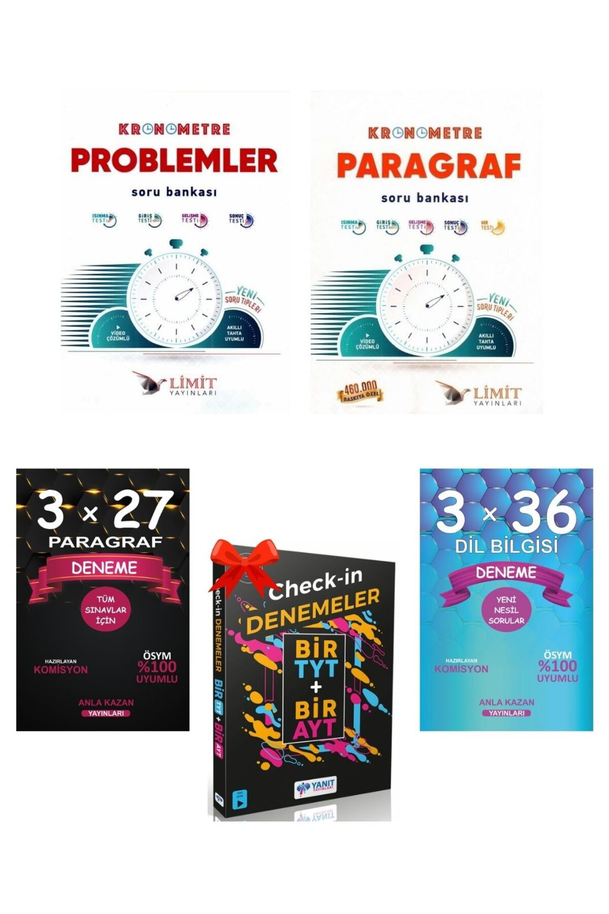 Anka Yayinlari Anla Kazan Deneme + Limit Kronometre Problem + Paragraf Soru + Ya