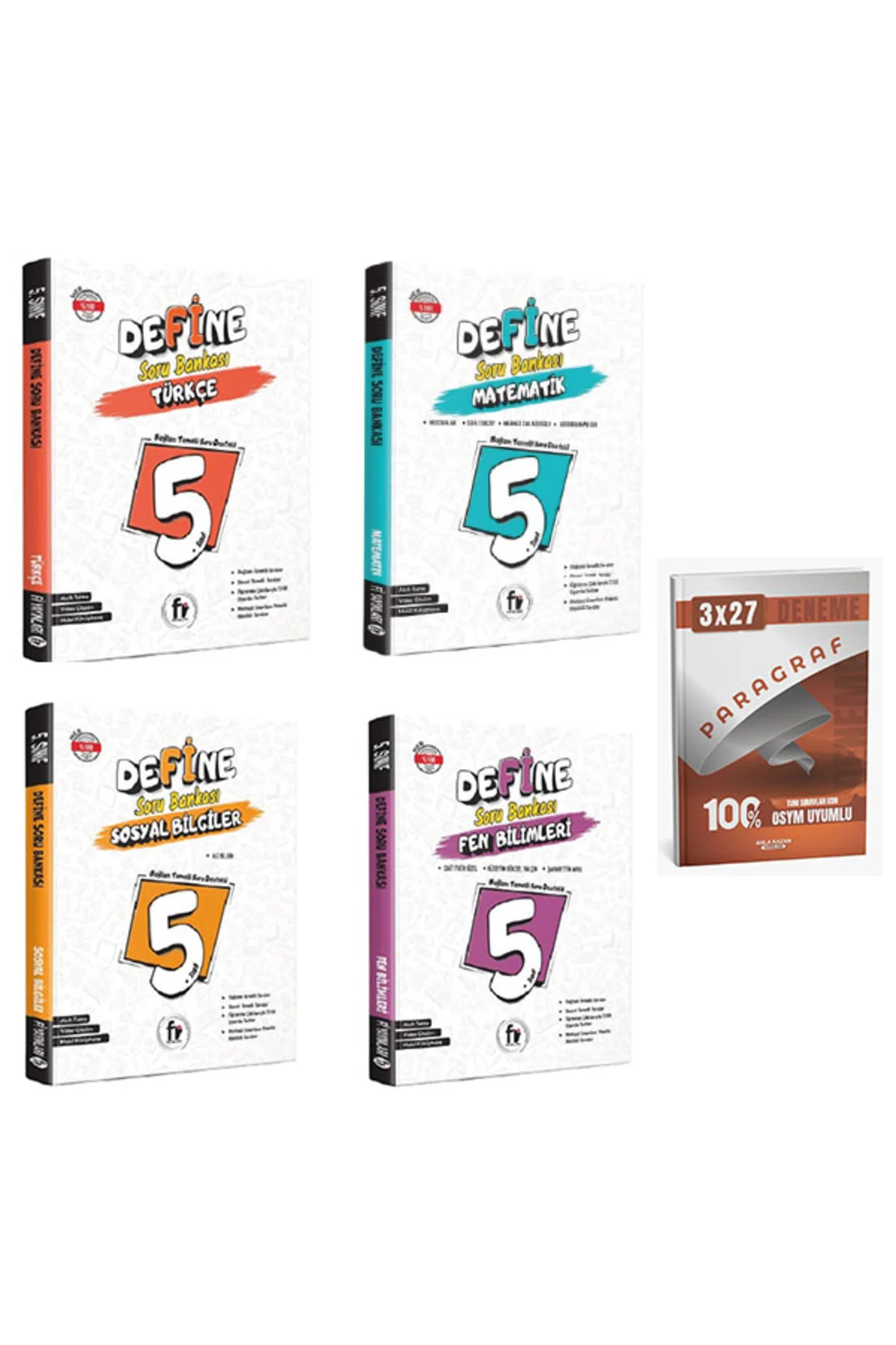 Anla Kazan + Fi 5. Sınıf Define Türkçe Matematik Sosyal Fen Soru 