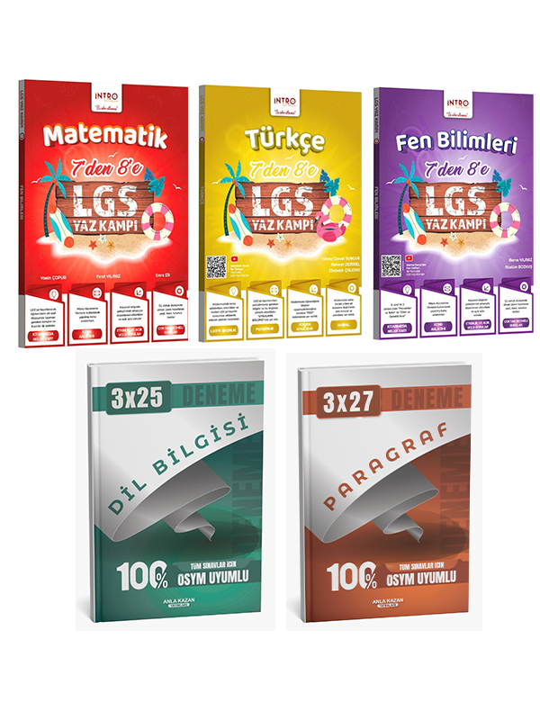 Anla Kazan Yayinlar Anla Kazan + İntro 2026 7 Den 8 E Yaz Kampi Türkçe Matematik Fen