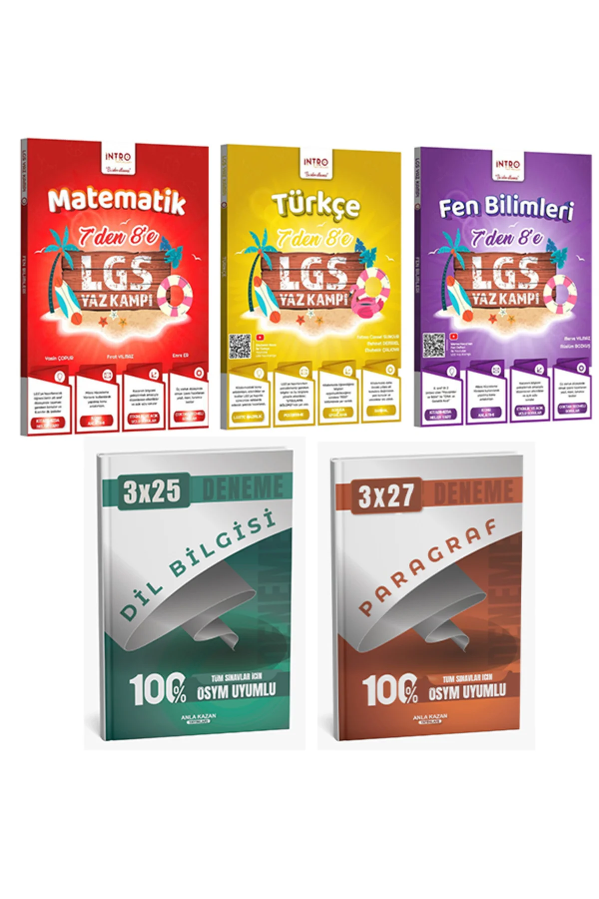 Anla Kazan + İntro 2026 7 Den 8 e Yaz Kampı Türkçe Matematik Fen 