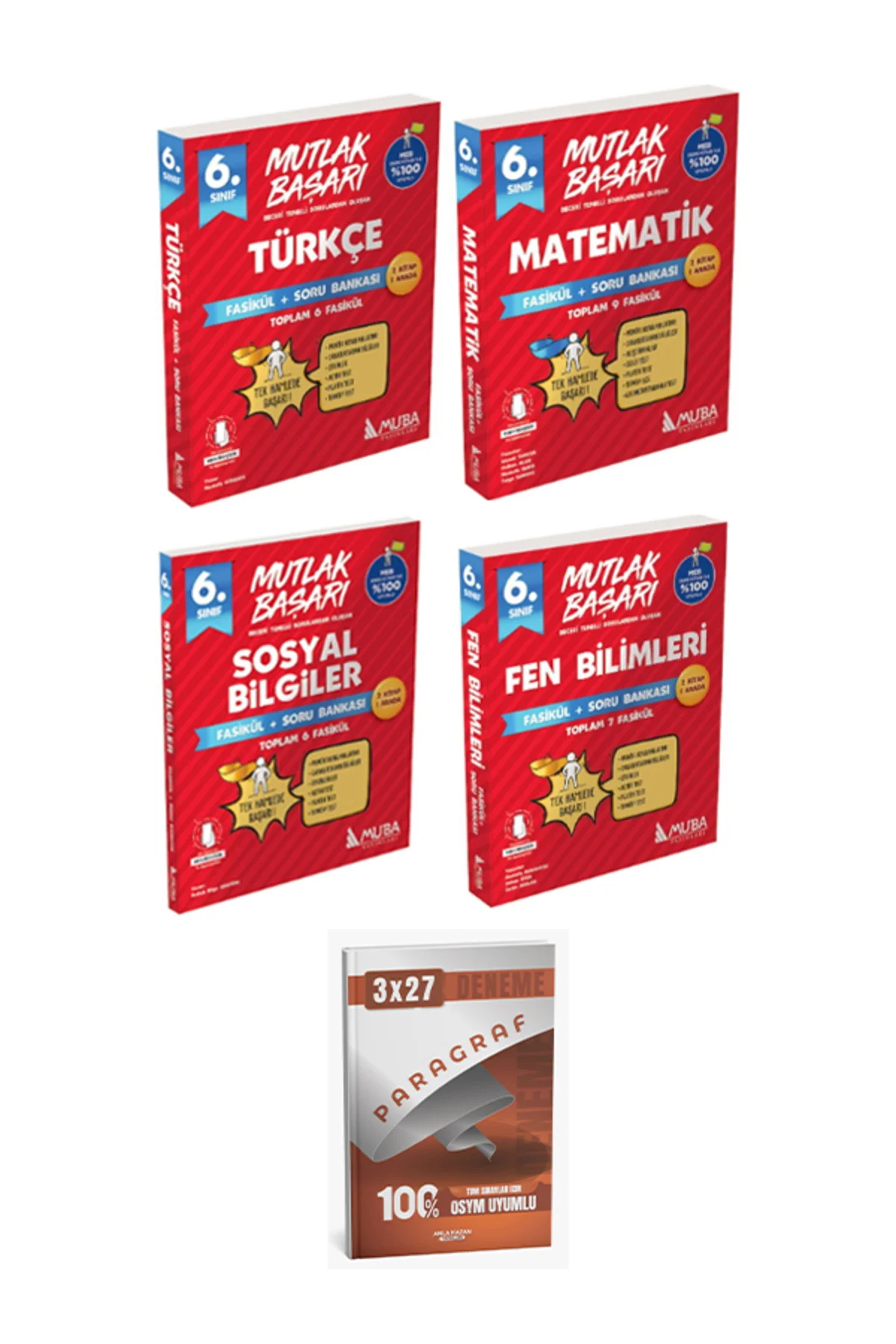 Anla Kazan + Muba 2026 6. Sınıf Fasikül Soru Türkçe + Matematik +