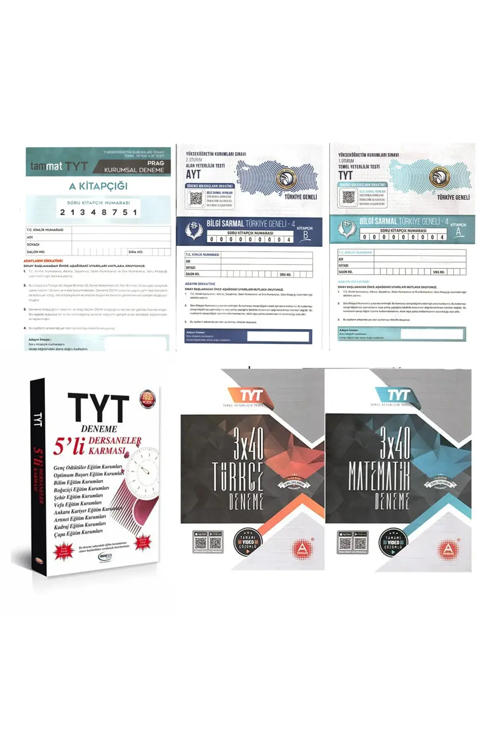 Anla Kazan YKS TYT AYT Süper Deneme Seti
