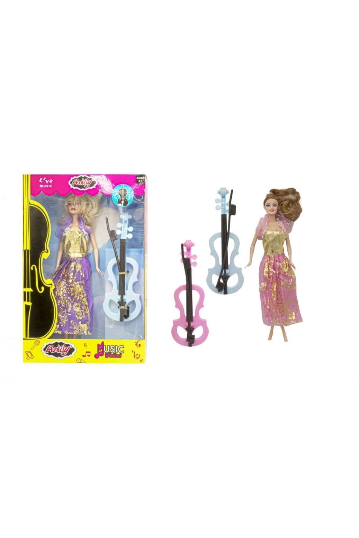 Oyuncak Store Anlily Kemancı Kız Bebek