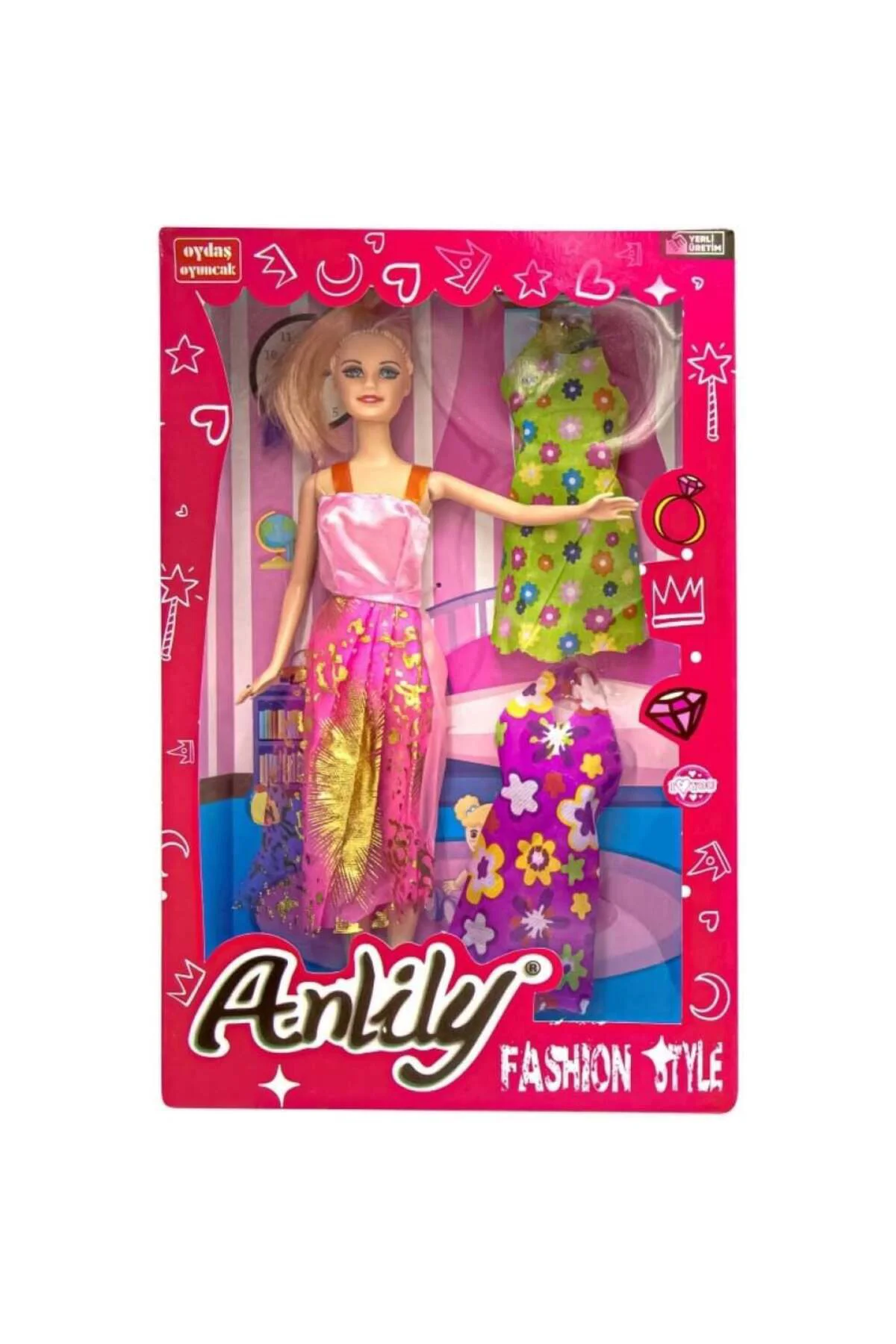 Anlily Yedek Elbiseli Bebek Seti - 02252 (Lisinya)