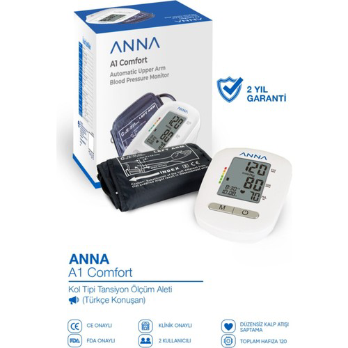 Alvita Anna A1 Comfort Koldan Konuşan Tansiyon Aleti
