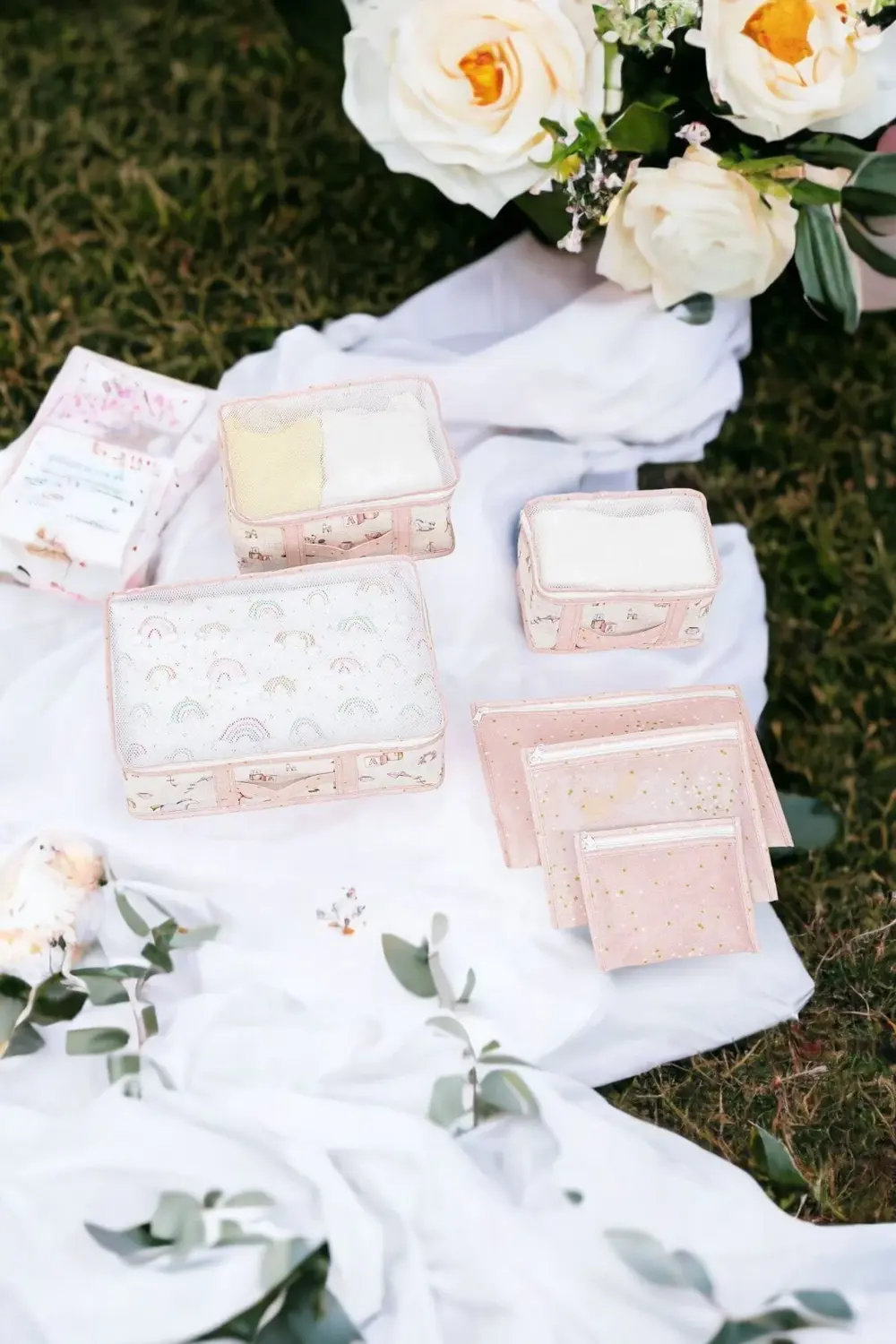 Anne Bebek 6'lı Seyahat Seti, Bavul Organizer, Bebek Odası Düzenl