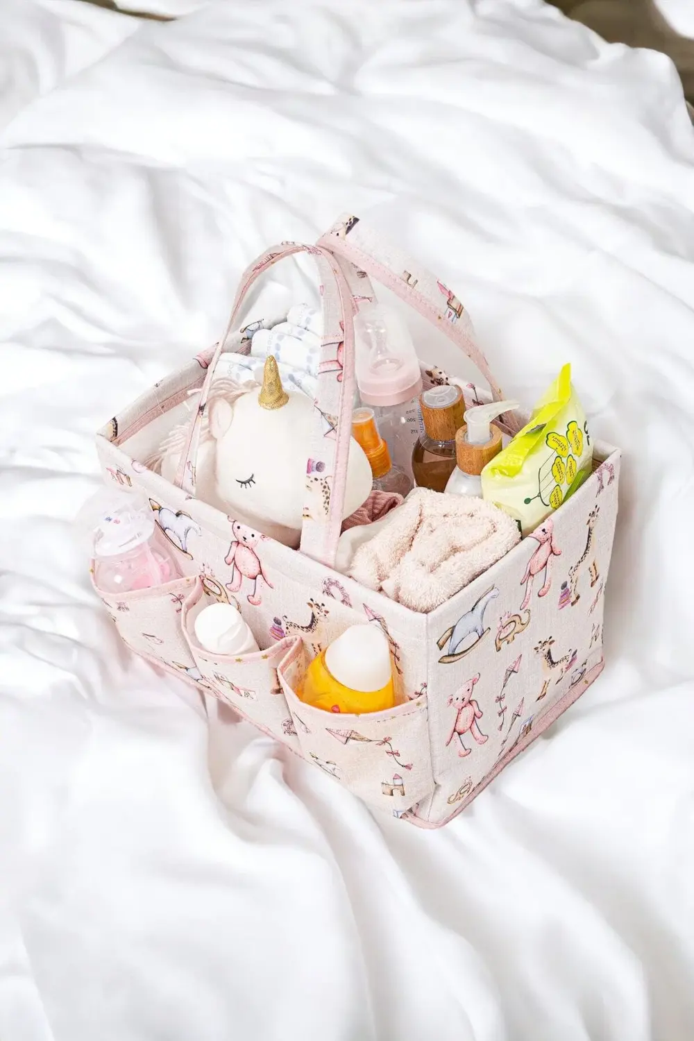 Anne Bebek Bakım Çantası, Bebek Odası Düzenleyici, 30x20x21cm, Pe