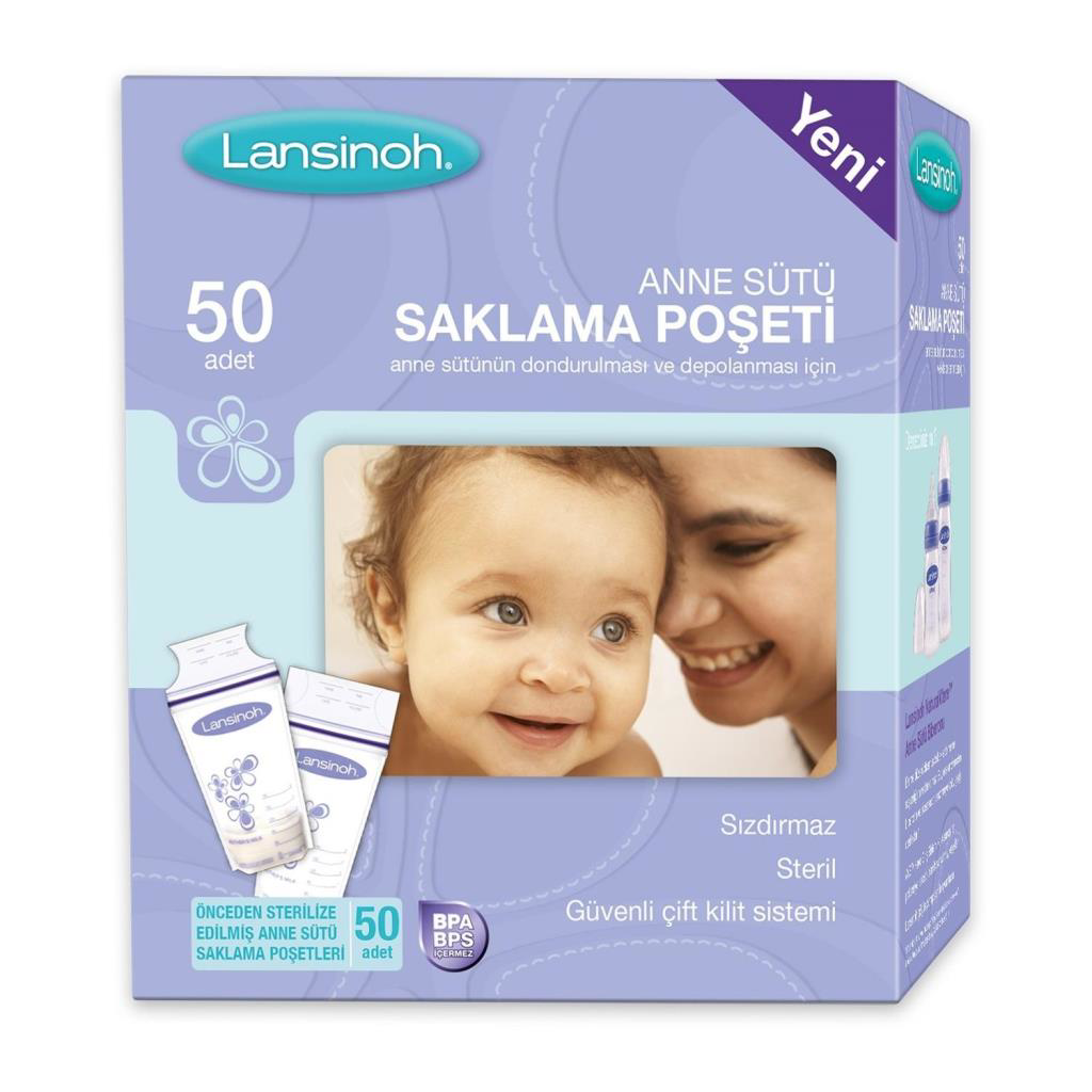 Anne Sütü Saklama Poşeti 50 Adet