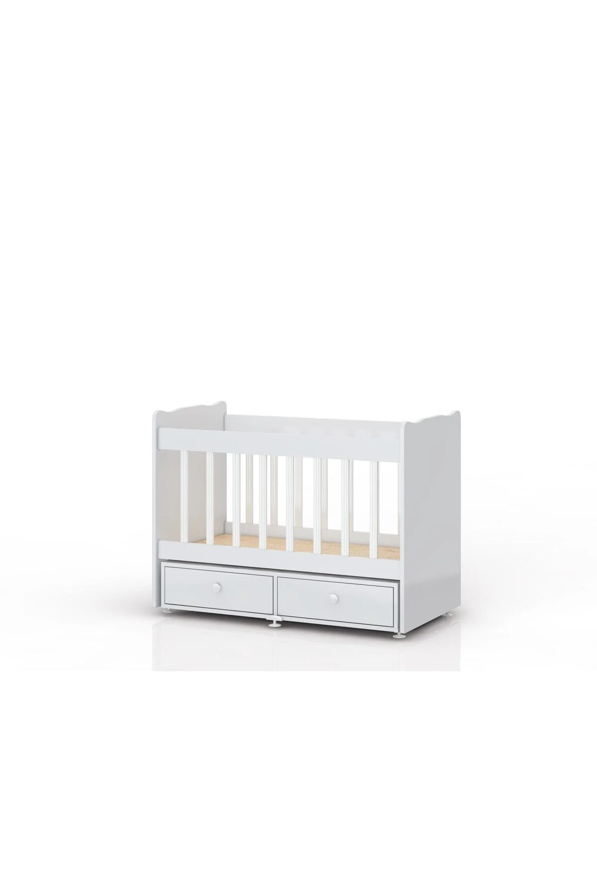 Anne Yanı, Çekmeceli, Dıştan Sallanır Beşik Pembe Babynest Hediye