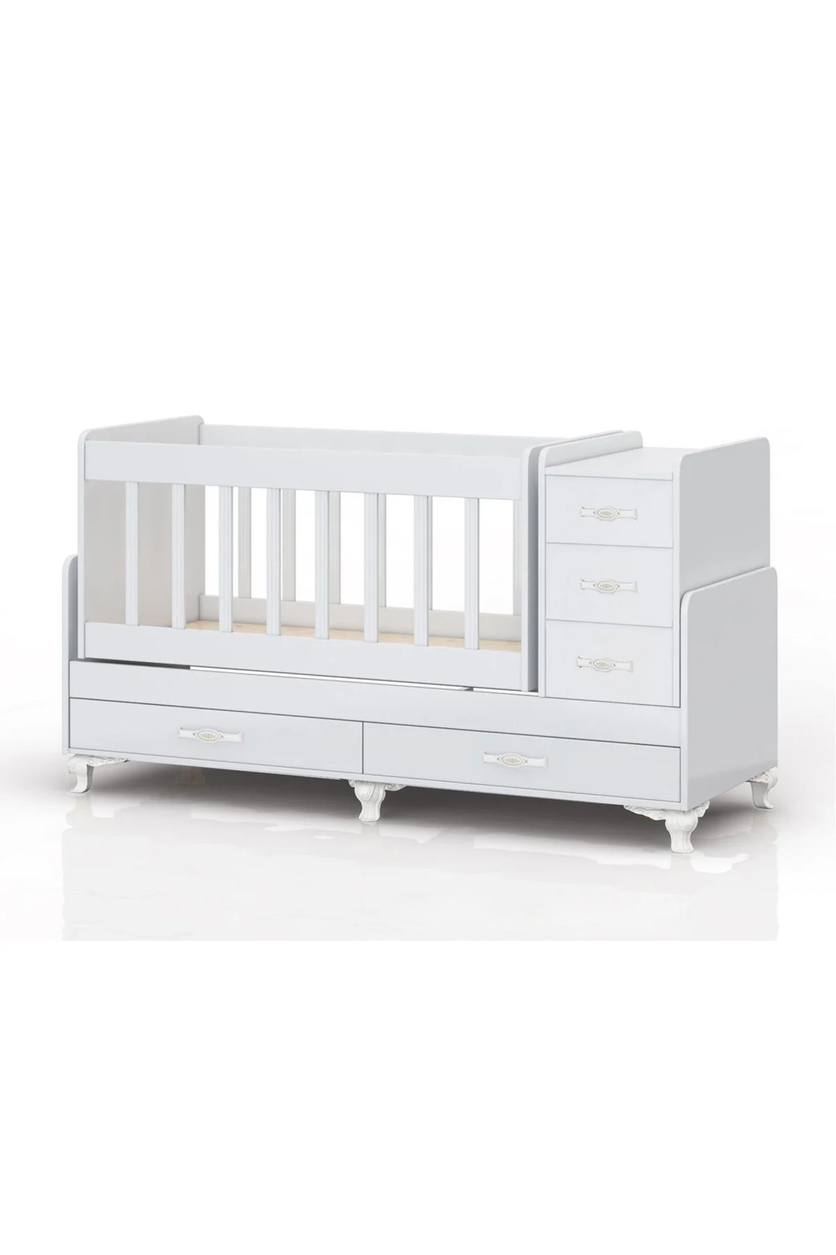 Anne Yanı, Sallanır, Büyüyen Bebek Beşiği, Yataklı, Kapaklı, Çekm