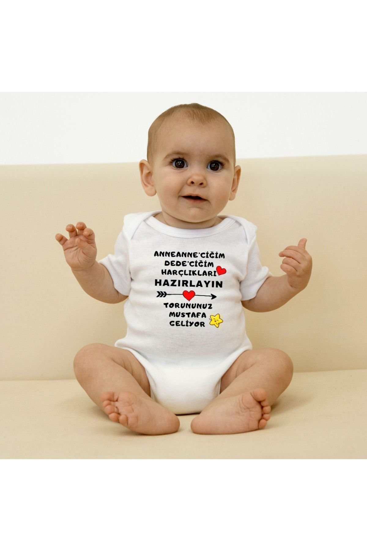 Anneanneciğim Dedecim harçlıkları hazırla Yazılı Kişiye özel Bebe