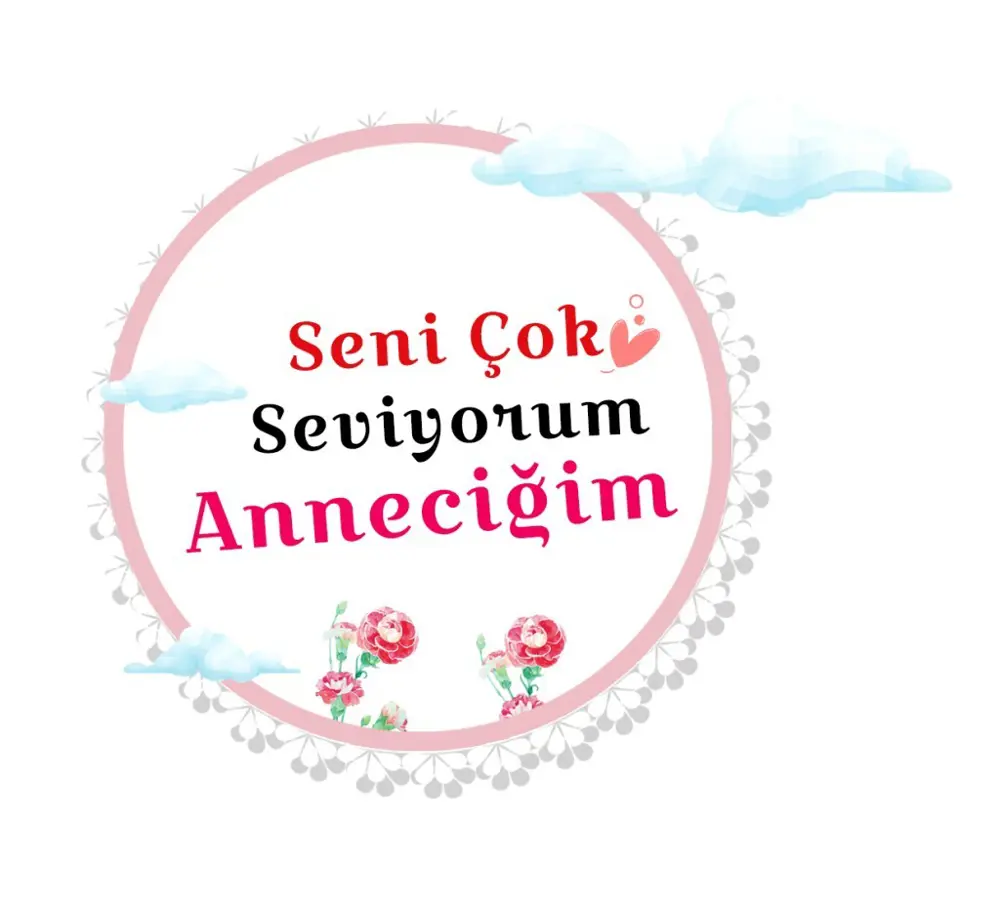 Annelerin Vazgeçilmezi Sevgi Dolu Kupa Tasarımlı 1 Adet Seni Çok 