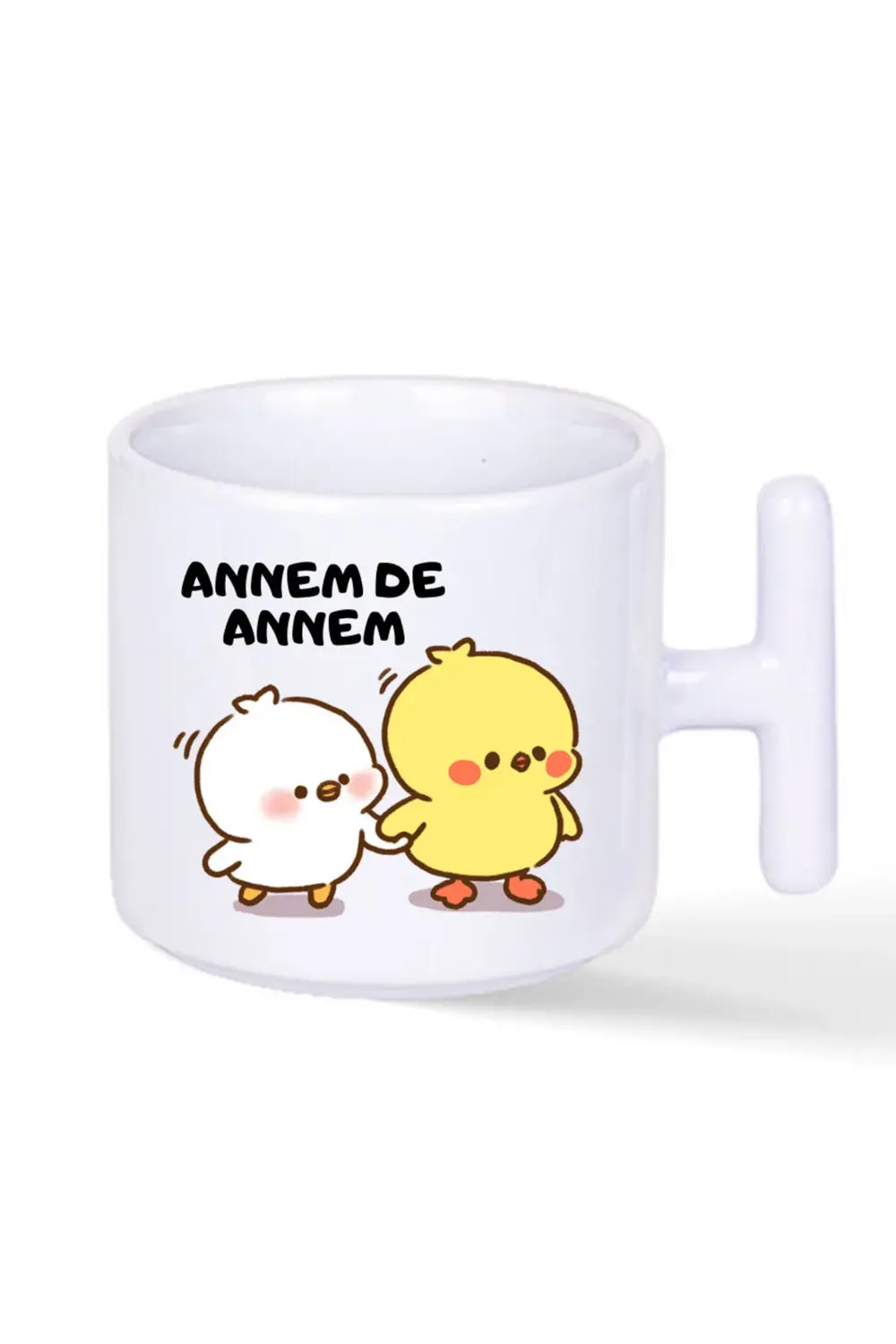 Annem de annem Kızımda kızım 2'li Hediye T kulplu Bardak