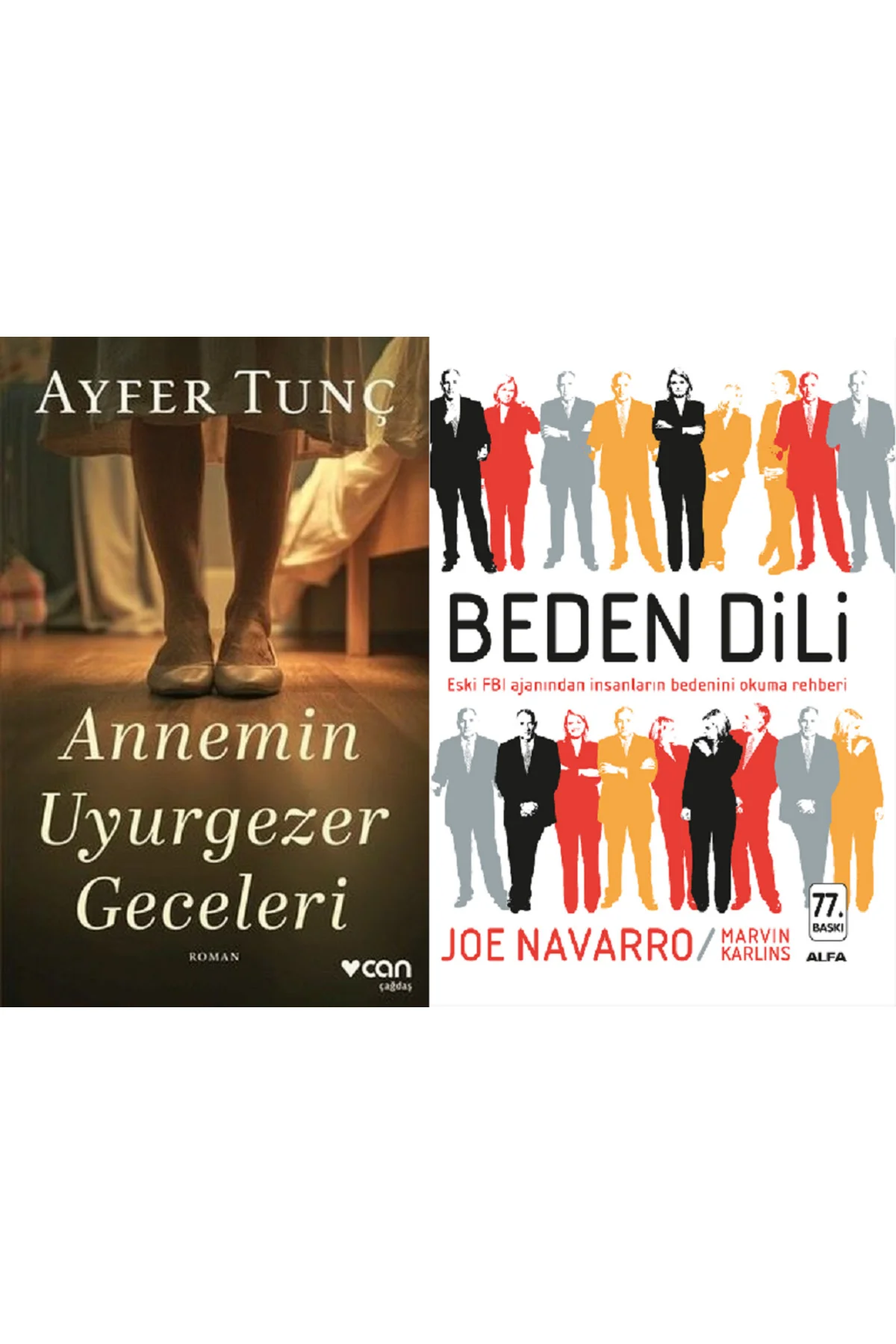 Annemin Uyurgezer Geceleri + Beden Dili 2 Kitap Set