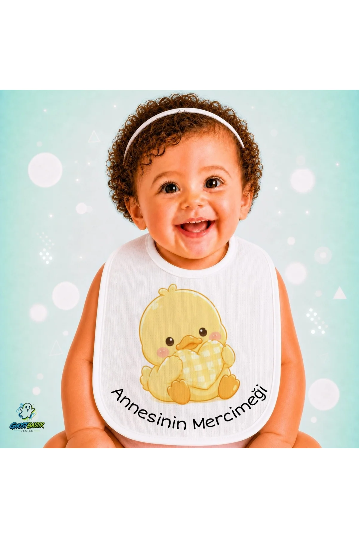 Annesinin Mercimeği Keten Bebek Mama Önlüğü – Yumuşak, Emici, Yıkanabilir, Özel Tasarım P003