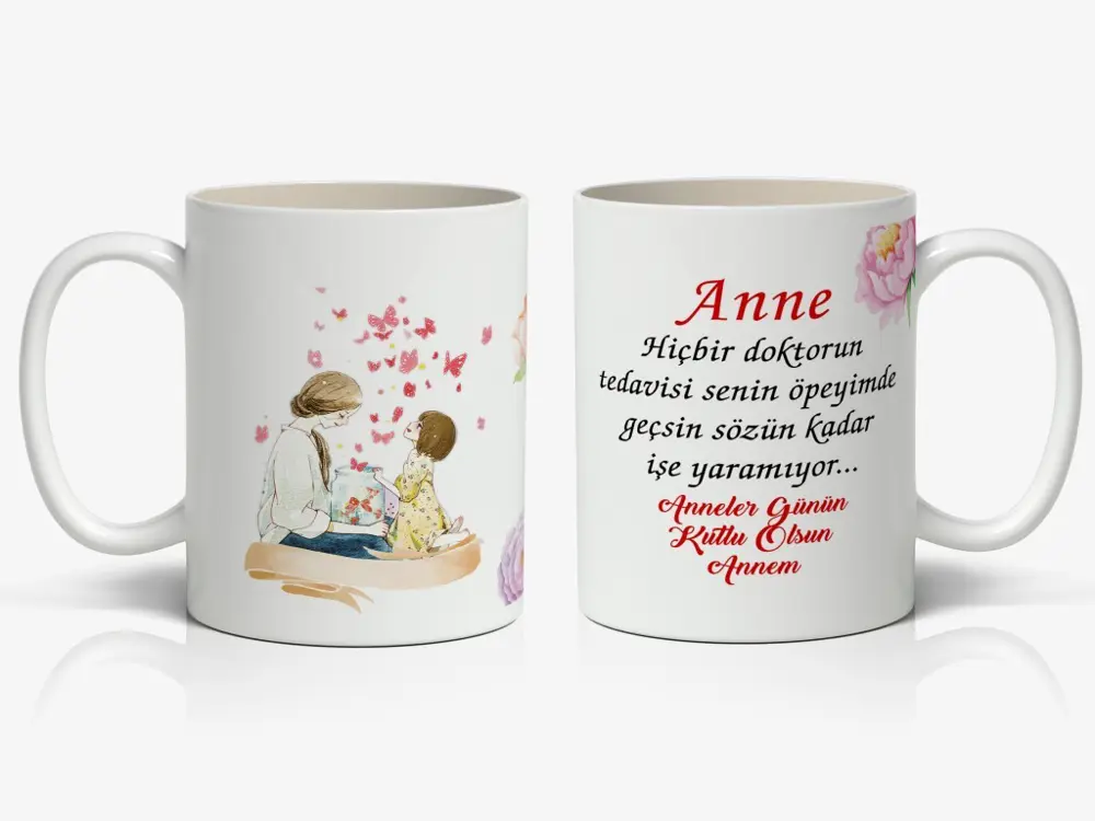 Anneye Özel 1 Adet Mesajlı Tasarım-Annelerin Kalbini Isıtacak Ann Anneye Özel 1 Adet Mesajlı Tasarım-Annelerin Kalbini Isıtacak Ann