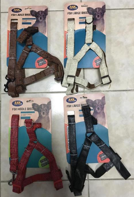 ANS Middle Breed Large Köpek Göğüs Takım Tasması Deri 10-18 Kg Ol