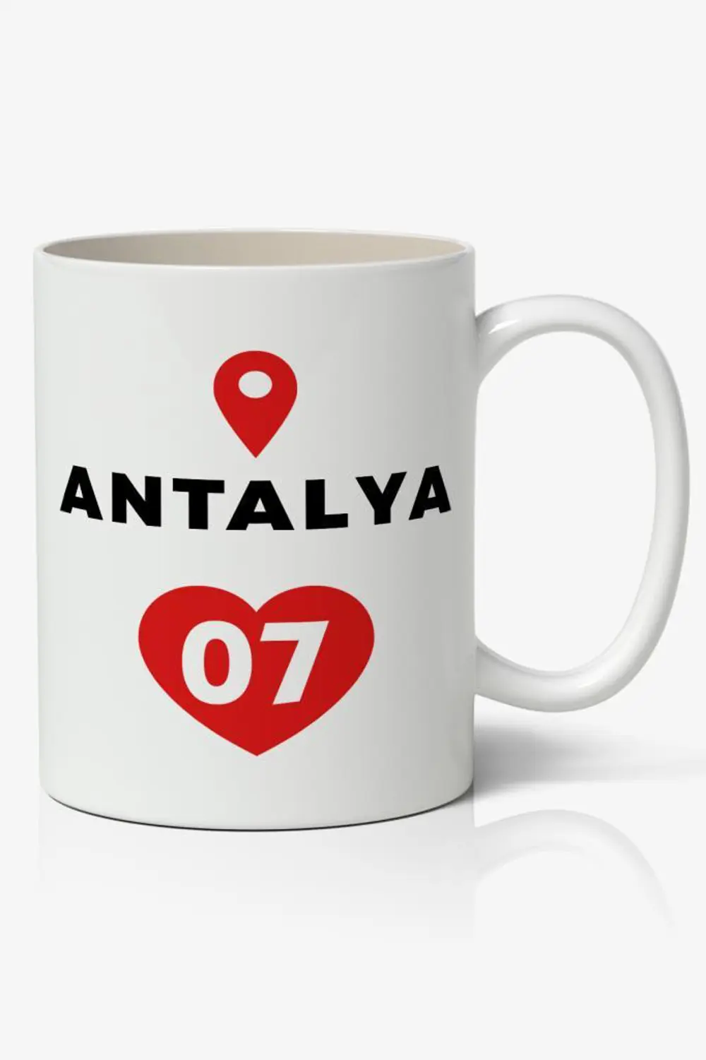 Antalya Baskılı Kupa Bardak Baskılı Kahve Kupa Bardak