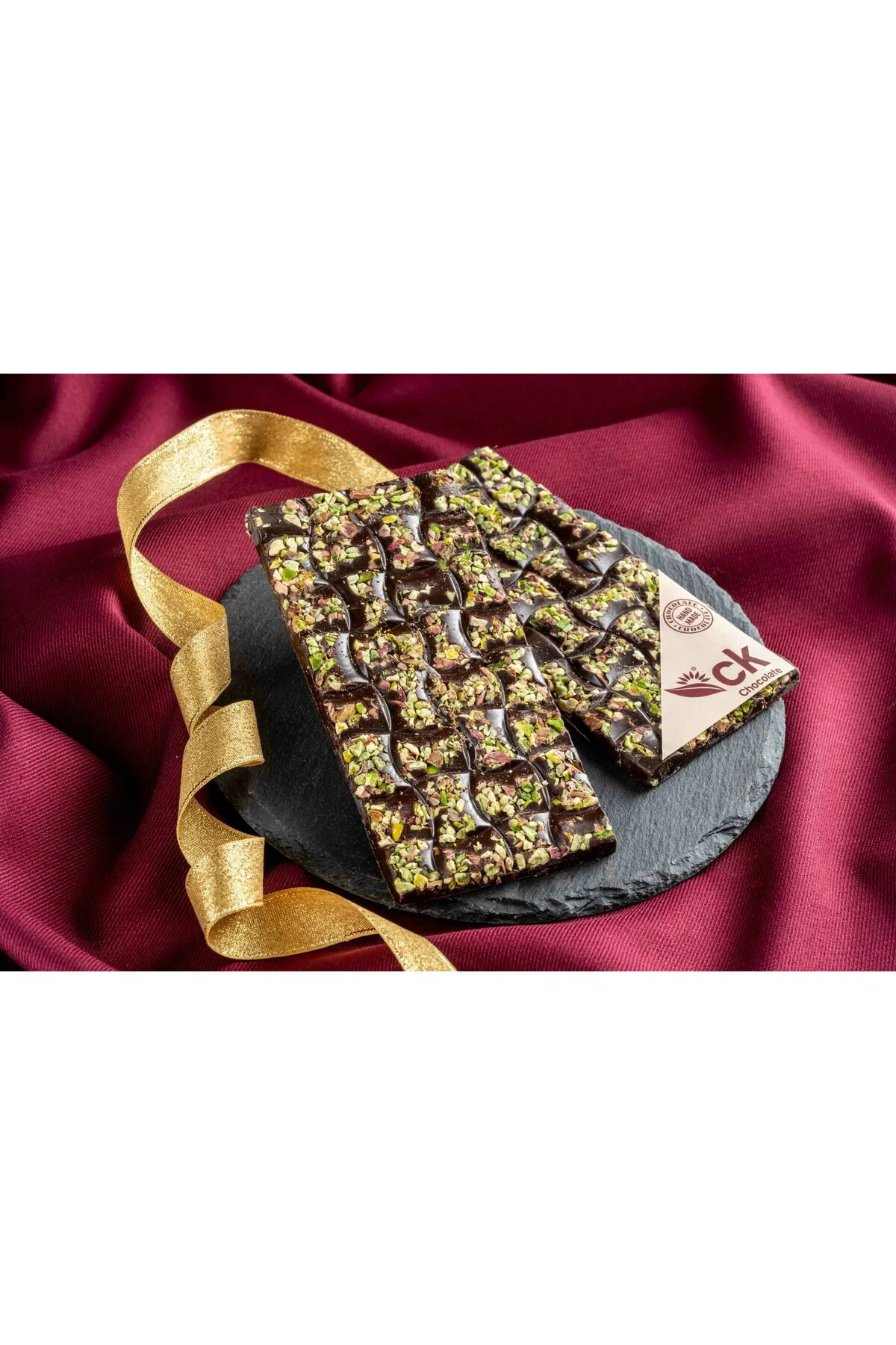 Antep Fıstıklı Bitter Tablet Çikolata 100 g