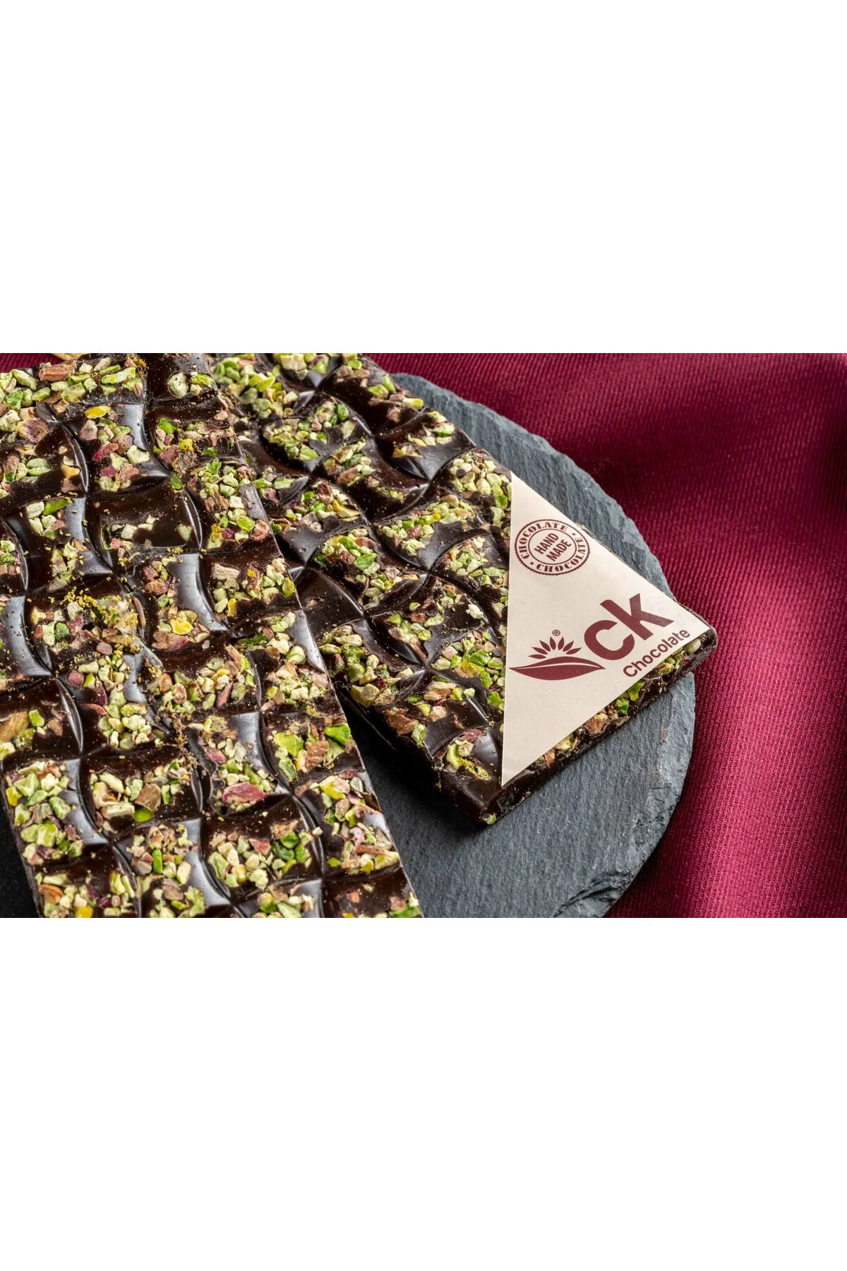 Antep Fıstıklı Bitter Tablet Çikolata 100 g