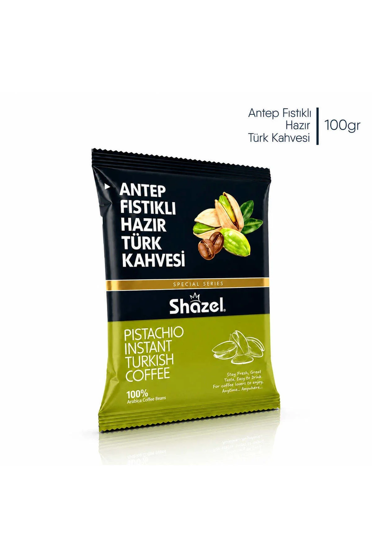 Antep Fıstıklı Hazır Türk Kahvesi 100gr | Doğal Antep Fıstık Aromalı | Özel Seri Fiyatı, Yorumları ve Özellikleri