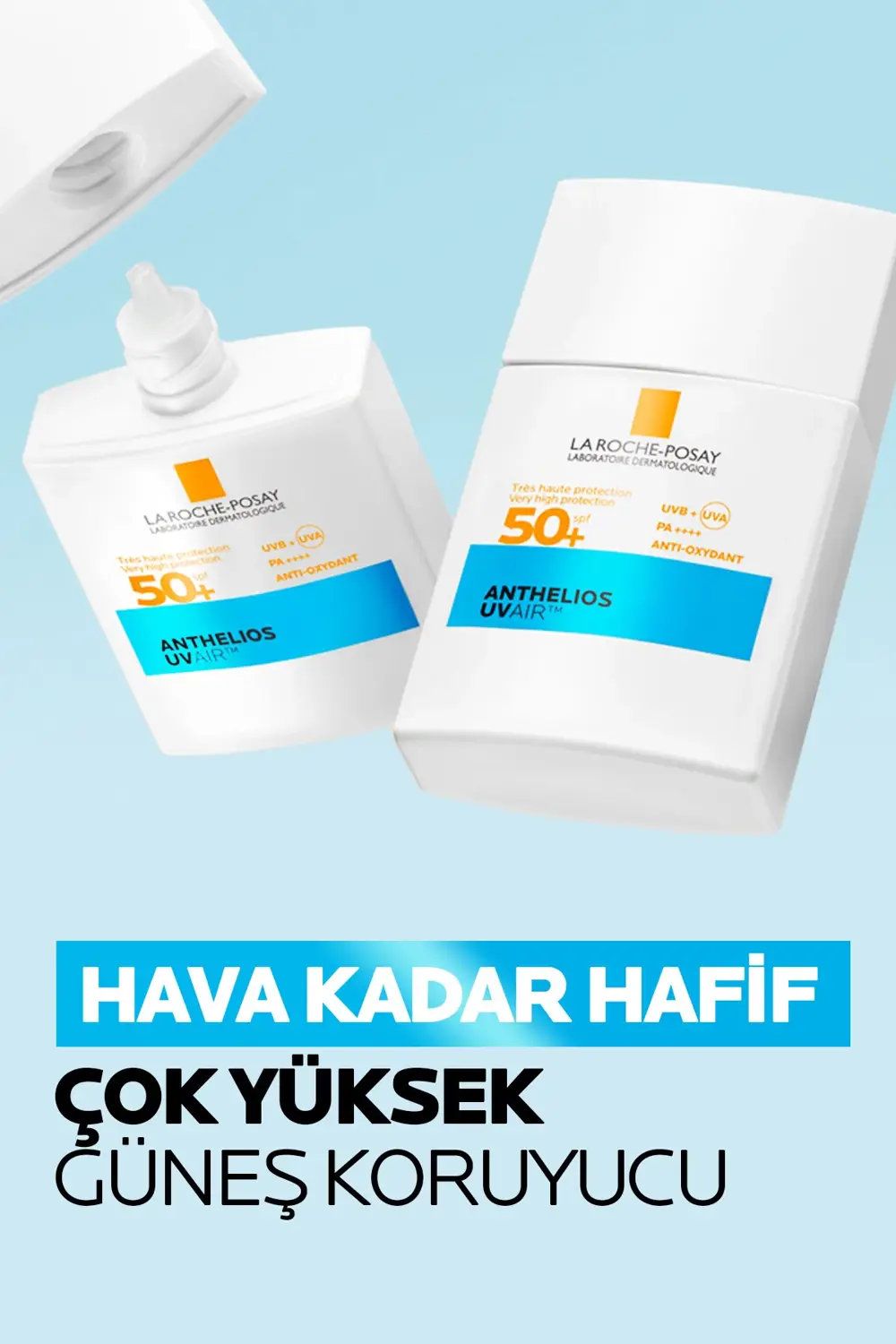 Anthelios Uvair SPF50+ Hava Kadar Hafif Tüm Ciltler İçin Yüz Güne