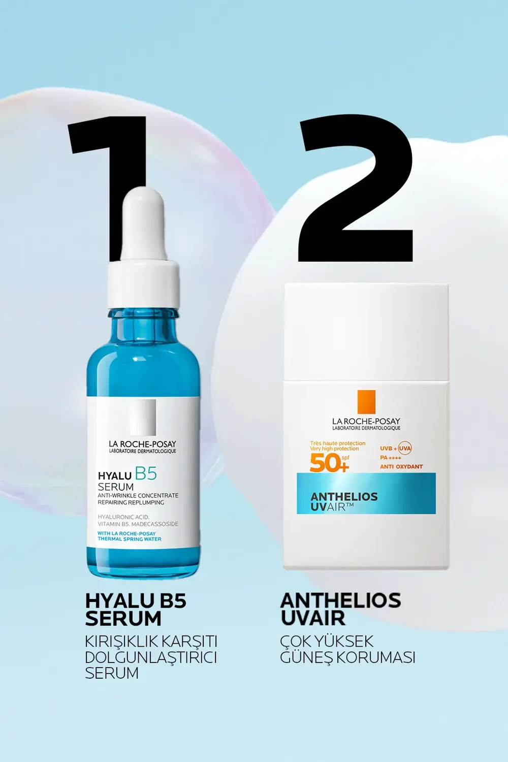 Anthelios Uvair SPF50+ Hava Kadar Hafif Tüm Ciltler İçin Yüz Güne