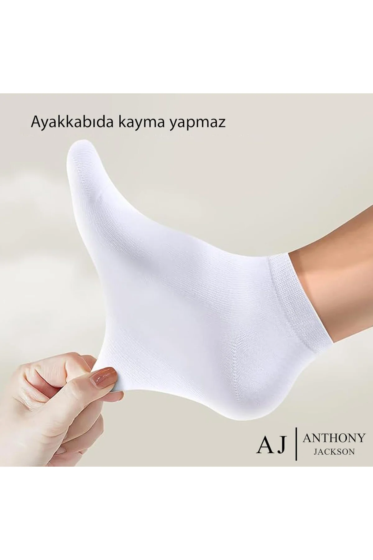 Anthony Jackson 10 Çift Kutulu BAMBU Premium Bay- Patik Çorap - B