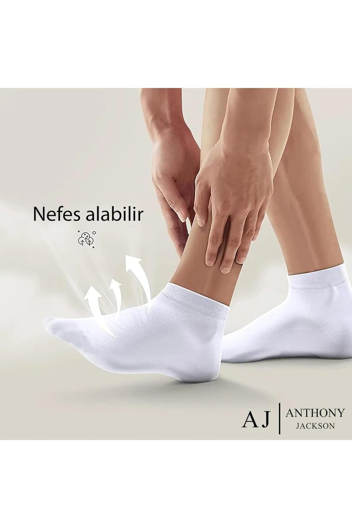 Anthony Jackson 10 Çift Kutulu BAMBU Premium Bay- Patik Çorap - B