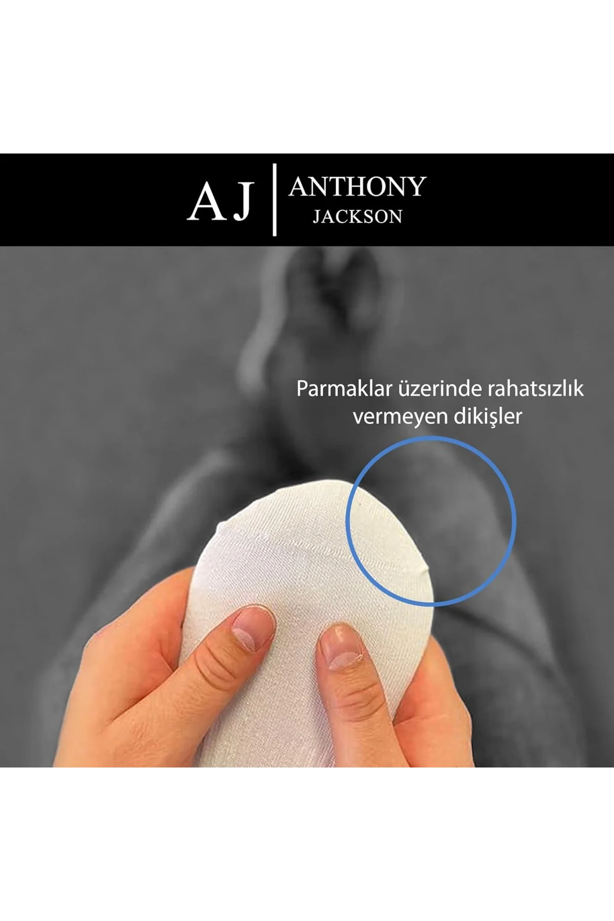 Anthony Jackson 10 Çift Kutulu BAMBU Premium Bay- Patik Çorap - B