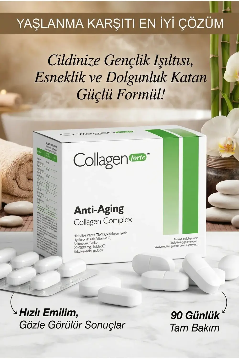 Anti-Aging Kolajen Complex & Multivitamin 1500 mg x 90 Tablet