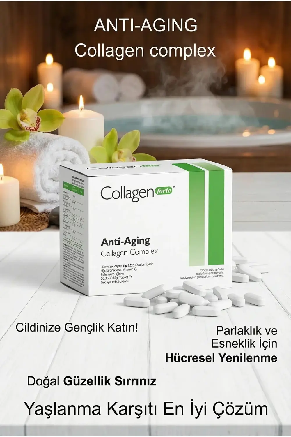 Anti-Aging Kolajen Complex & Multivitamin 1500 mg x 90 Tablet