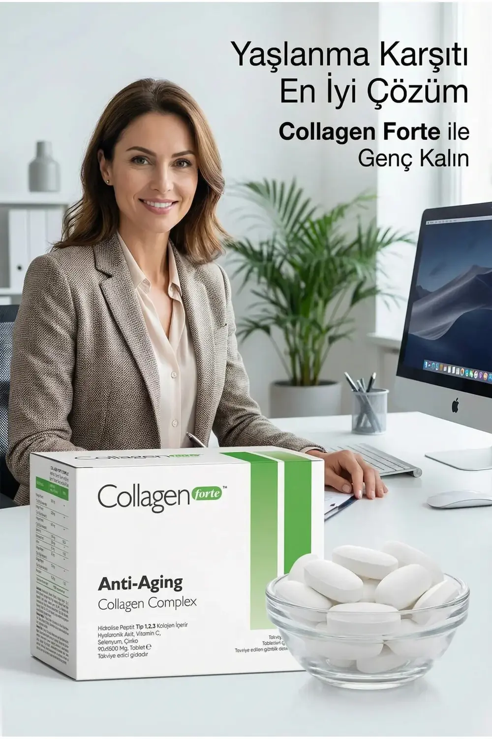 Anti-Aging Kolajen Complex & Multivitamin 1500 mg x 90 Tablet
