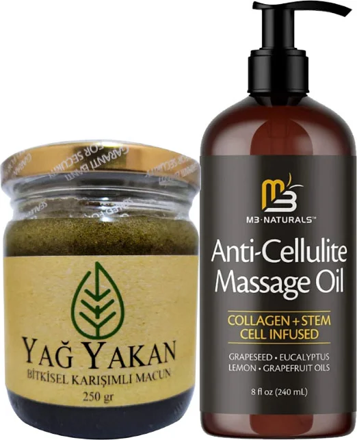 Anti-Cellulite Masaj Yağı ve Yağyakan Macun Seti - Selülitlere Etkili Çözüm (240ml + 250gr) Fiyatı, Yorumları ve Özellikleri