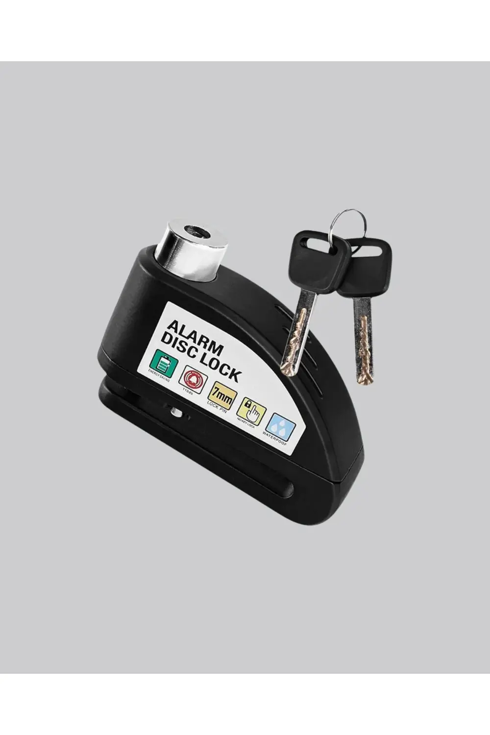 Anti Hırsızlık 110 dB Alarm Disk Fren Kilidi Suya Dayanıklı Çelik