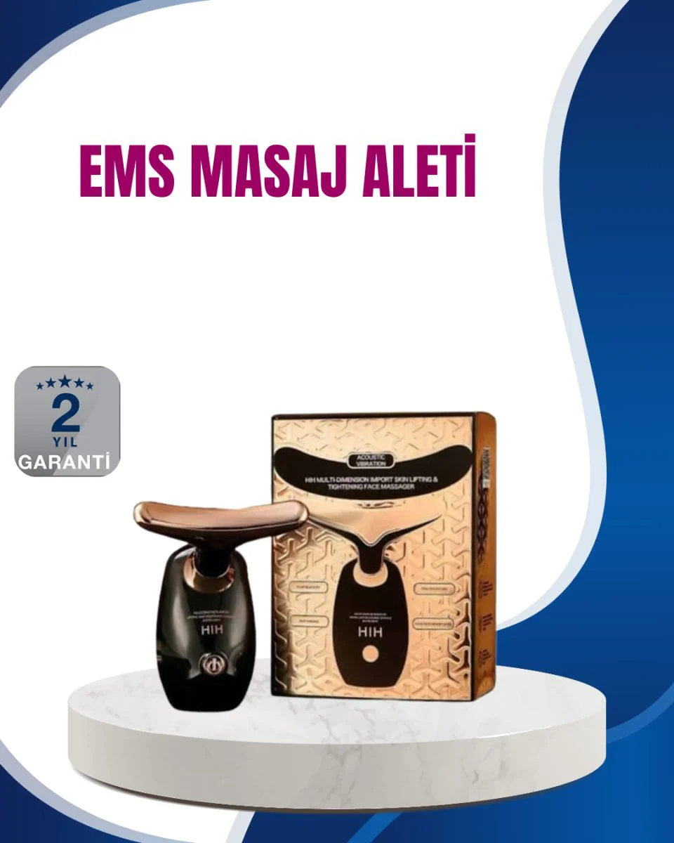 Anti-Kırışıklık Ultrasonik Yüz Masaj Aleti - Cilt Gençleştirici Titreşimli Cihaz