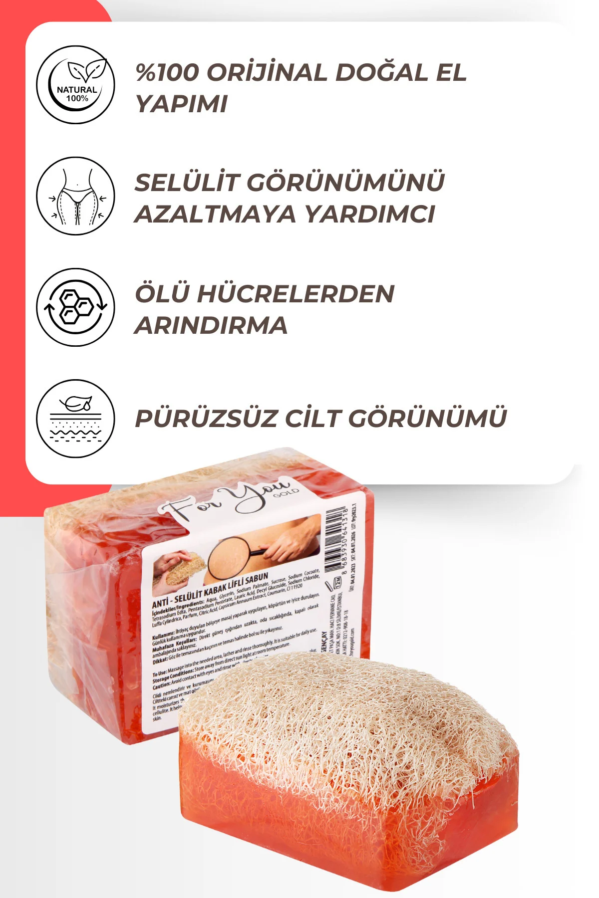 Anti Selülit Kabak Lifli Sabun