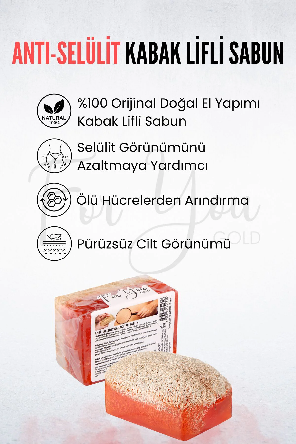 Anti Selülit Kabak Lifli Sabun