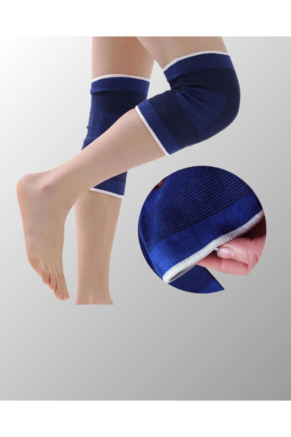 Anti-Slip Diz Bandajı Sporcu Desteklikli Koruyucu Model