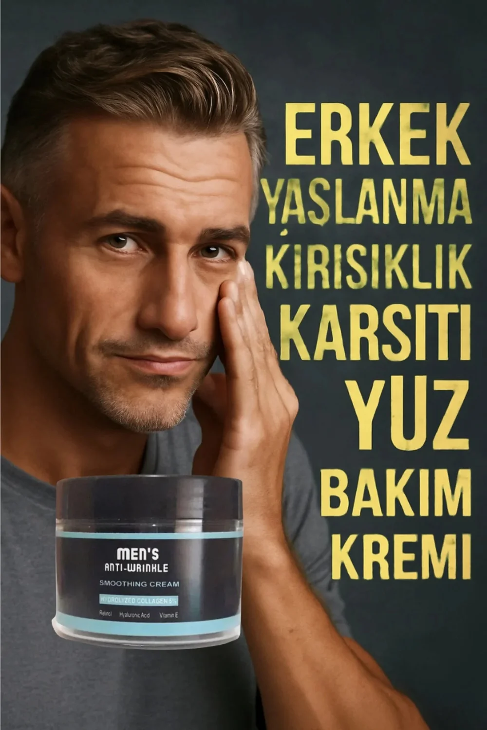 Anti-Wrinkle Cream Erkek Yüz Bakım Kremi - Kırışıklık Karşıtı Bakım 100 ml