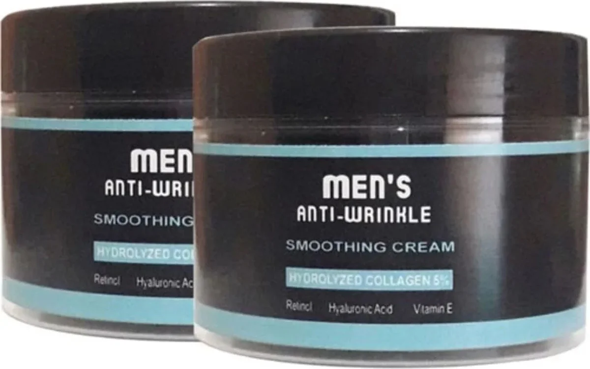 Anti-Wrinkle Erkek Kremi 2'li Set – 2×100 ml Yaşlanma Karşıtı Bakım
