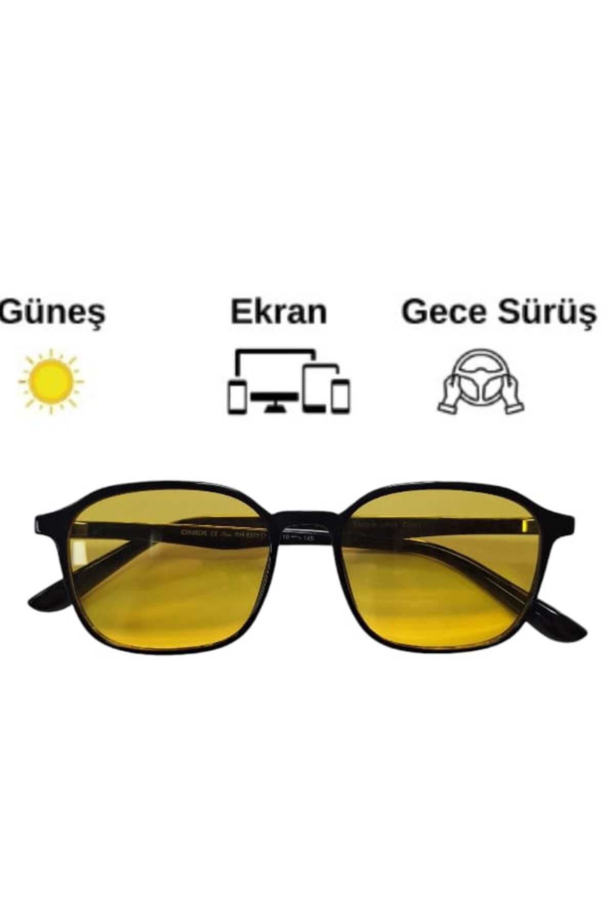 Trendmilano Antifar Fotokromik 3İn1 Gözlük | Gece Sürüş | Ekran | Güneş | 010