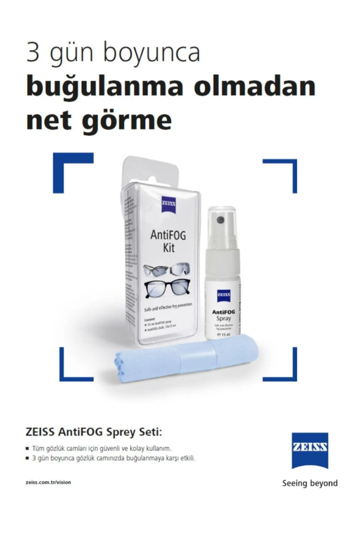 Antifog Buğu Önleyici Sprey Seti
