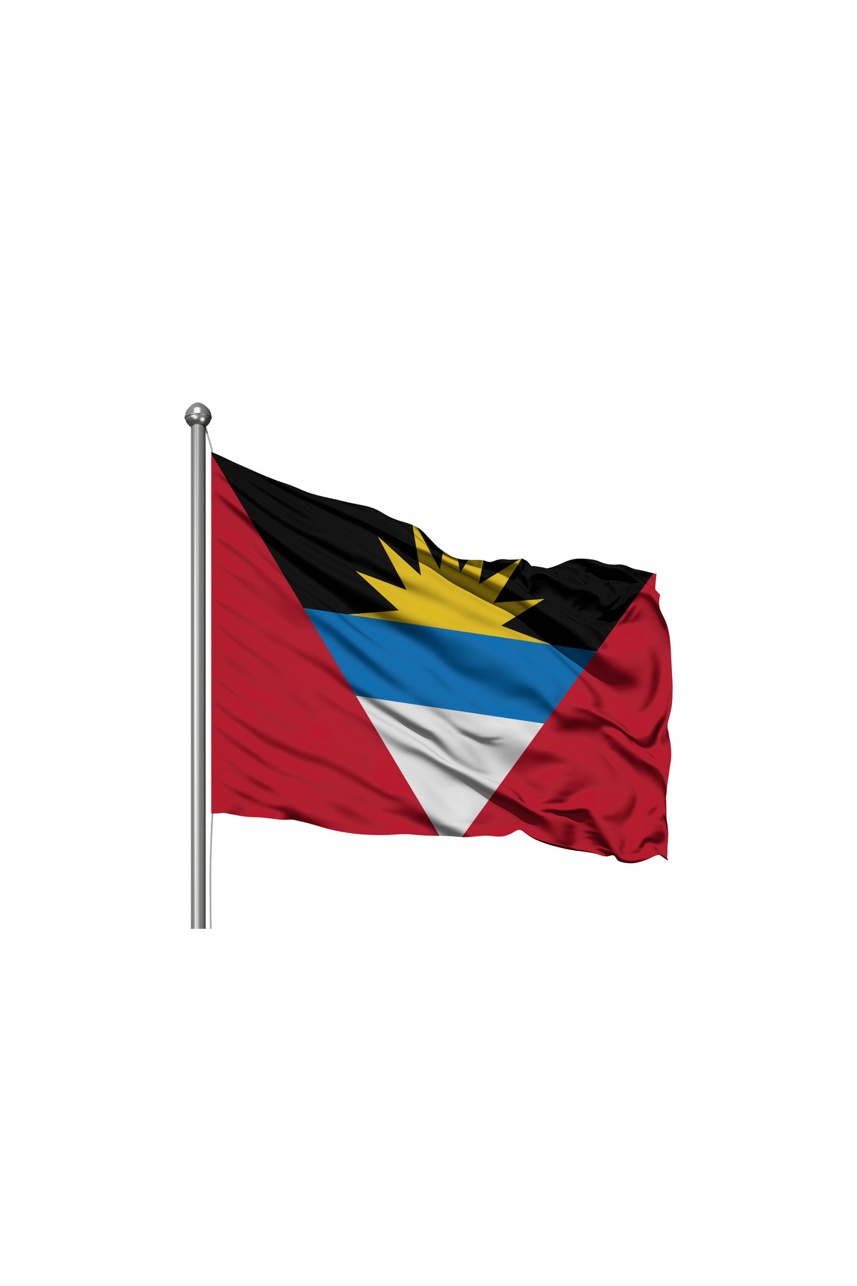 Antigua ve Barbuda Devleti Bayrağı - Premium Raşel Kumaş 70x105cm