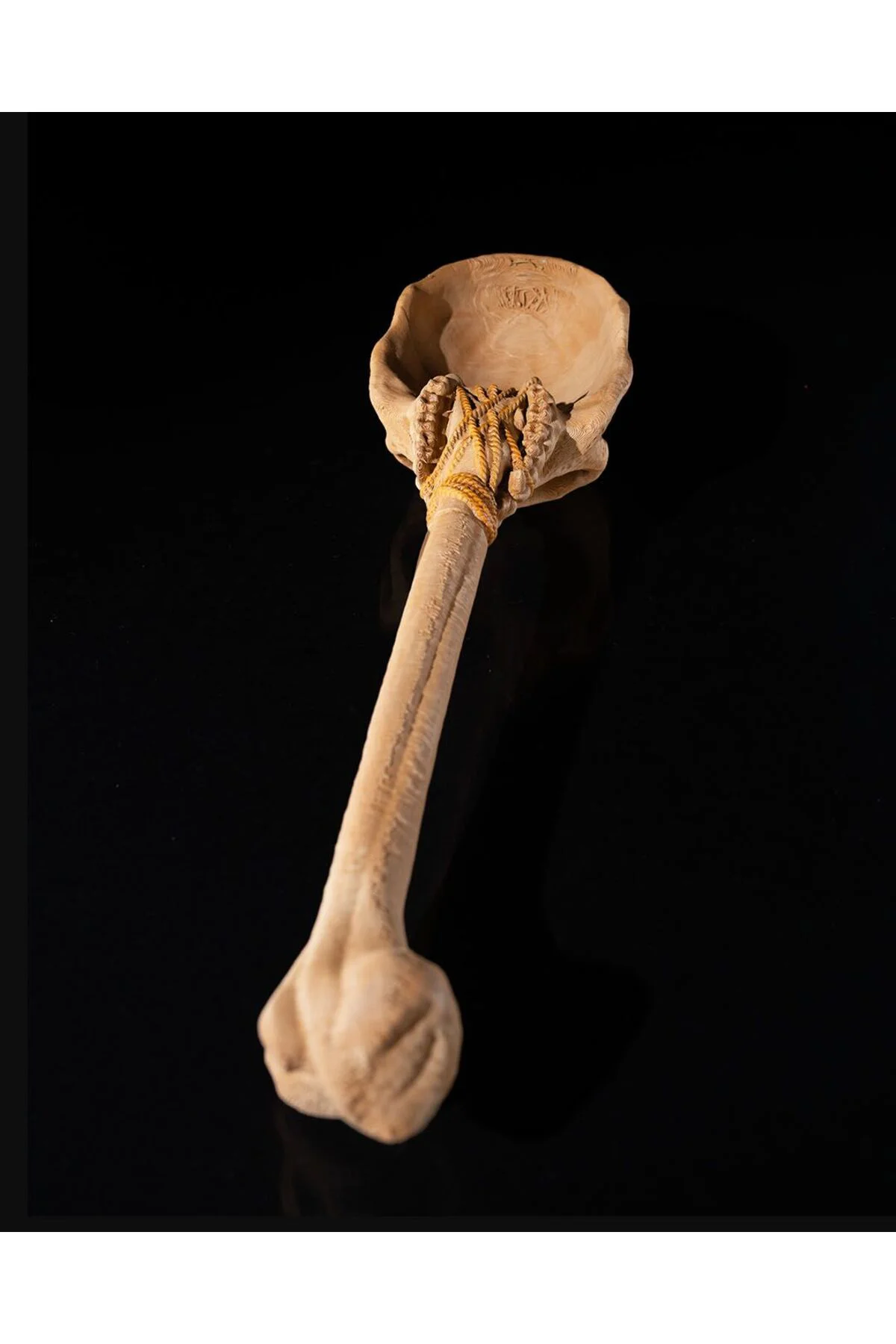 Antıik Çağ Kılıflı Avcı Bıçağı Oyuncak İlk Çağ Kuru Kafa Kaşık Oyuncak Büyük Boy 34CM